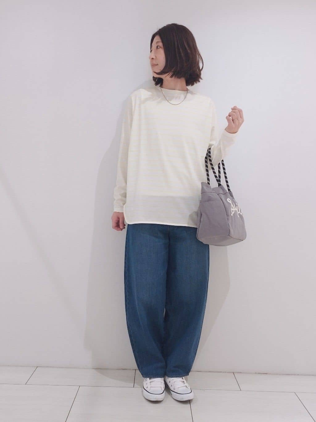 HIROさんの「Dessin｜【洗える】リブスクエアタンクトップ」を使ったコーディネート