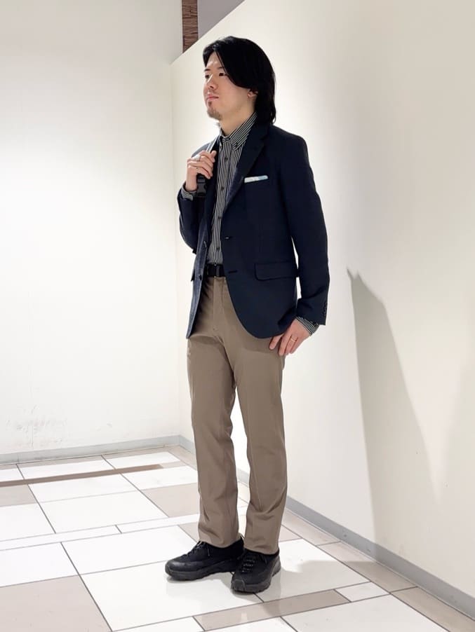 及川さんの「TAKEO KIKUCHI｜【Sサイズ～】ラッセルメッシュ ジャケット」を使ったコーディネート