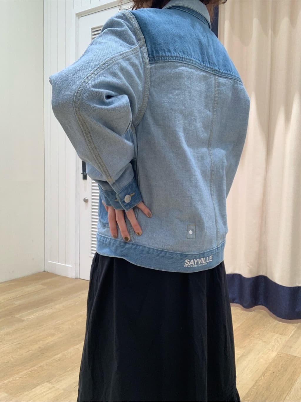 IMARIさんの「Dessin｜【ユニセックス/2WAY】リバーシブルデニムジャケット」を使ったコーディネート