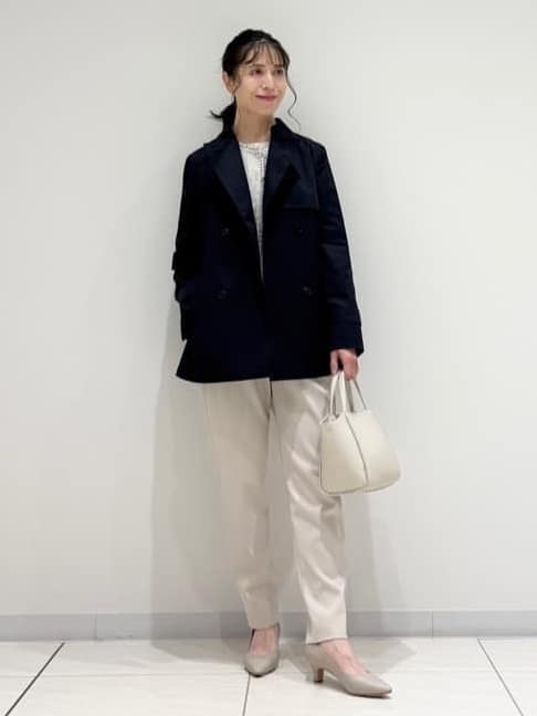 kayoさんの「INDIVI｜【花粉付着防止／撥水／UVケア】名品トレンチコート」を使ったコーディネート