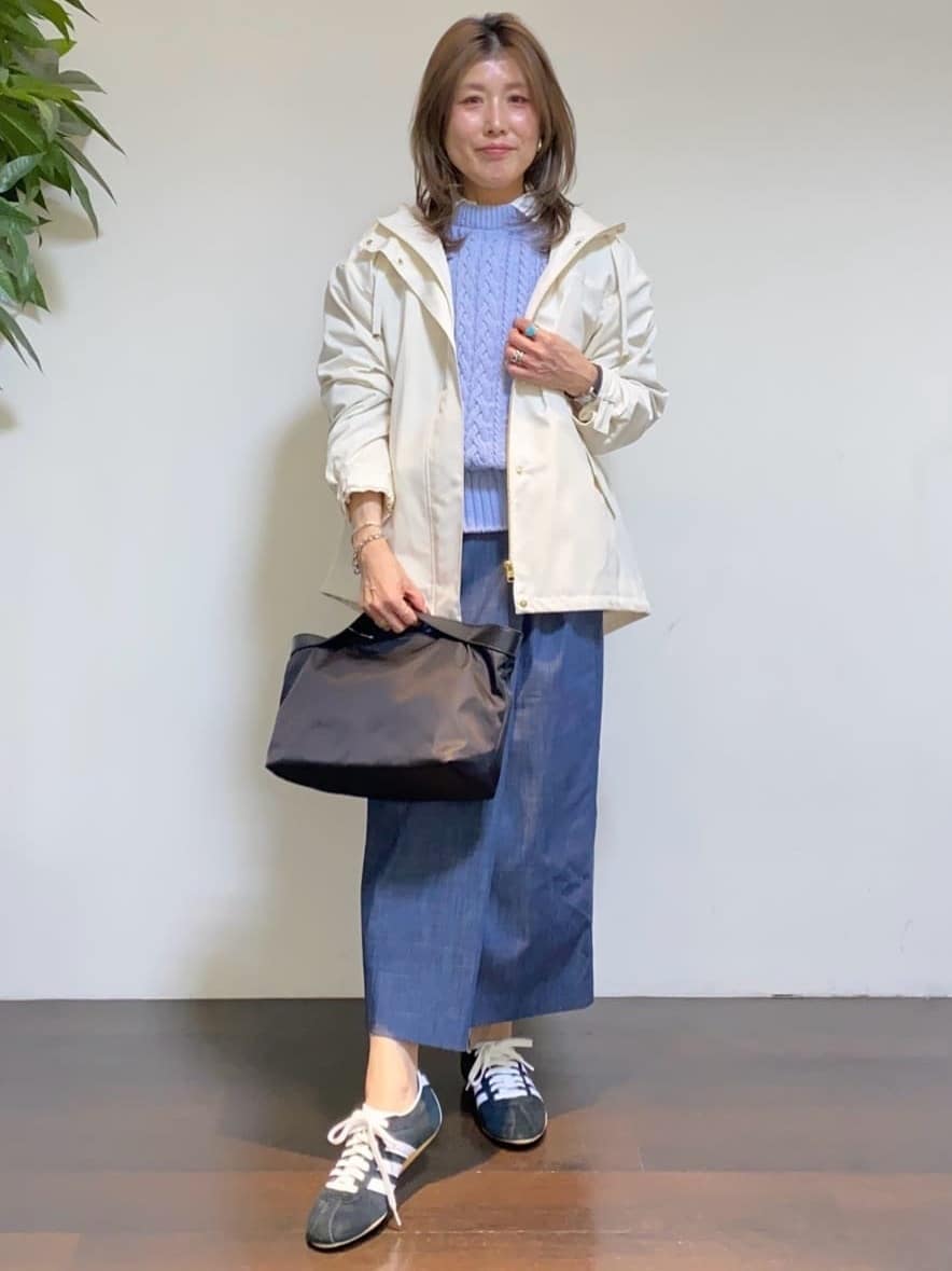 tomoさんの「UNTITLED｜【洗える】スポンディッシュ ケーブル柄ニット」を使ったコーディネート
