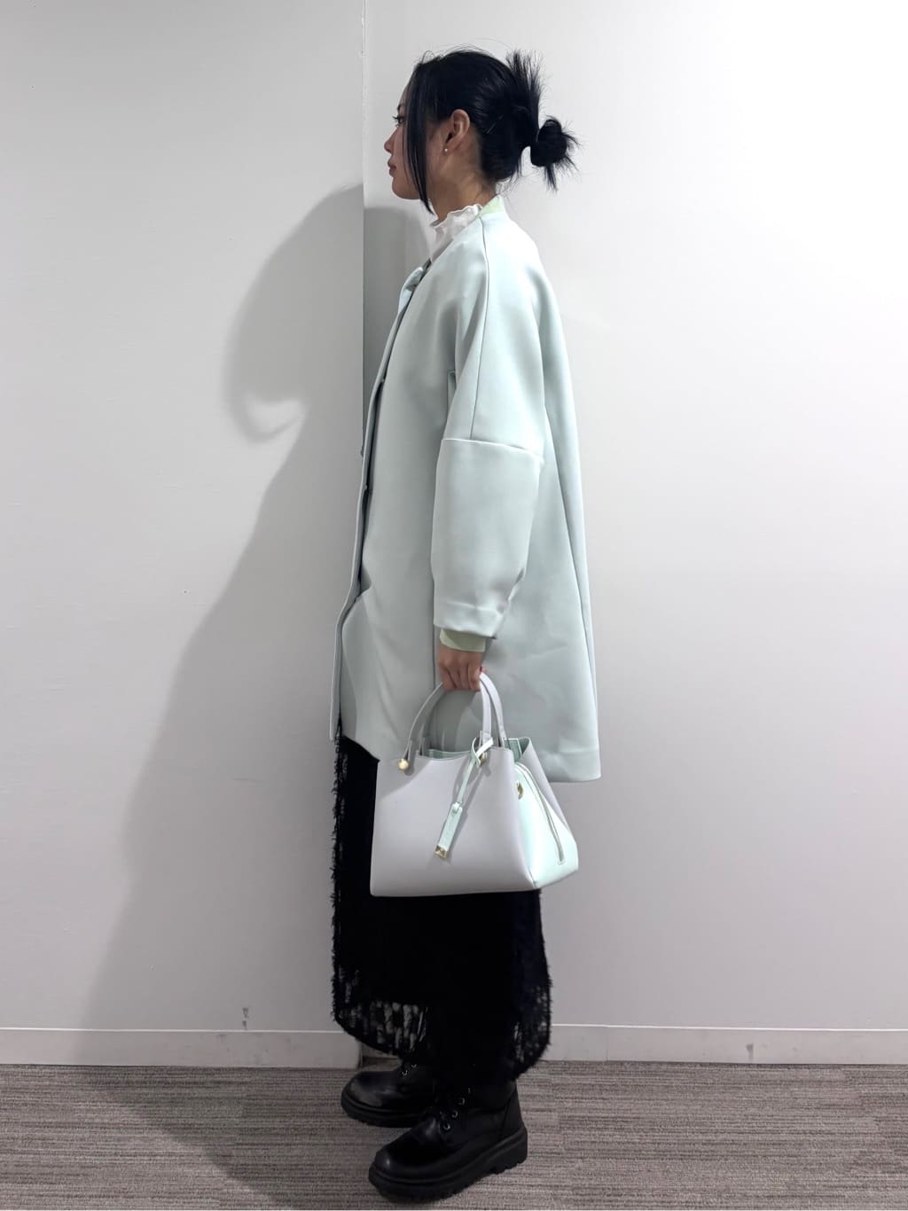 Ricoさんの「OPAQUE.CLIP｜フリンジジャカードナロースカート【洗濯機OK】」を使ったコーディネート