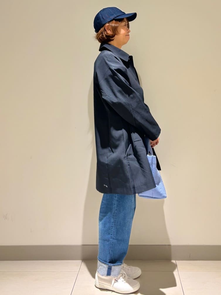 Haruさんの「Dessin｜【花粉ガード/撥水加工/洗える】ステンカラースプリングコート」を使ったコーディネート
