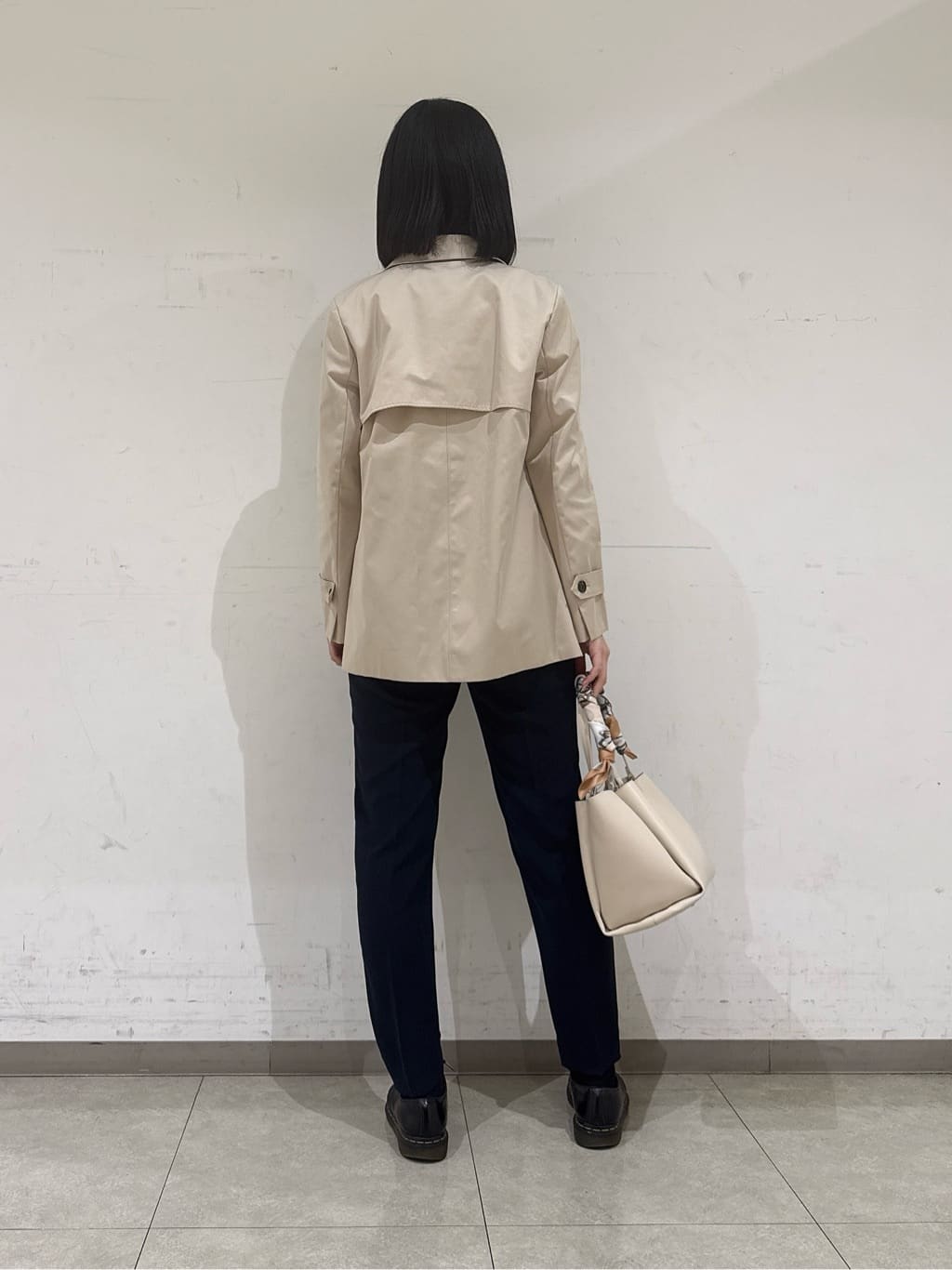rinaさんの「INDIVI｜【洗える／SETUP可能】メタルボタンニットジャケット風カーディガン」を使ったコーディネート