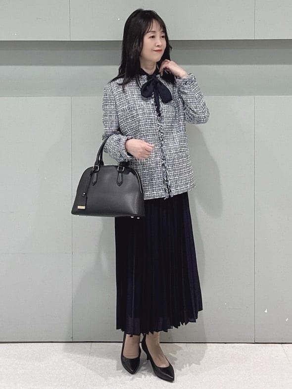 makiさんの「UNTITLED｜【仕事着/スーツ】ファンシーツイード ジャケット」を使ったコーディネート