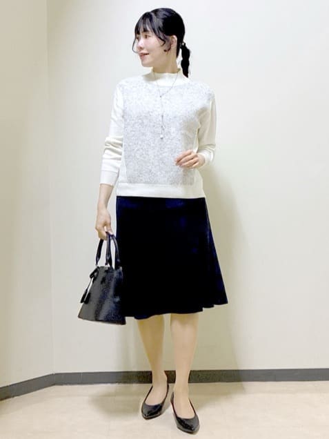  beni_gingerさんの「Reflect｜アーガイル柄ハイネックニット」を使ったコーディネート