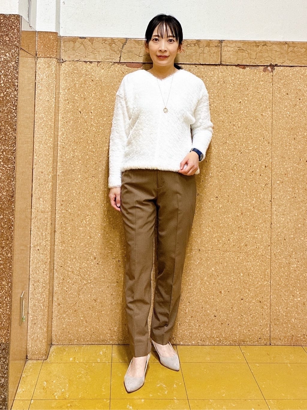 hattoriさんの「INDIVI｜【洗える】エアリーシャギートップス」を使ったコーディネート