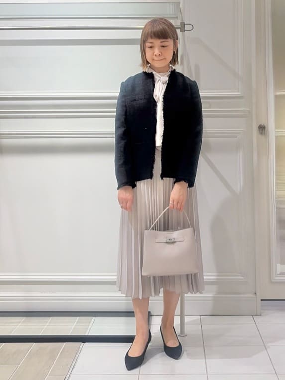 AKKOさんの「UNTITLED｜【仕事着/スーツ】ファンシーツイード ジャケット」を使ったコーディネート