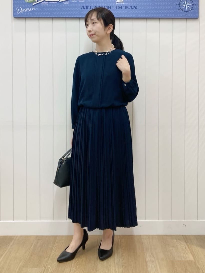 yoshiさんの「Dessin｜ジョーゼットワンピース」を使ったコーディネート