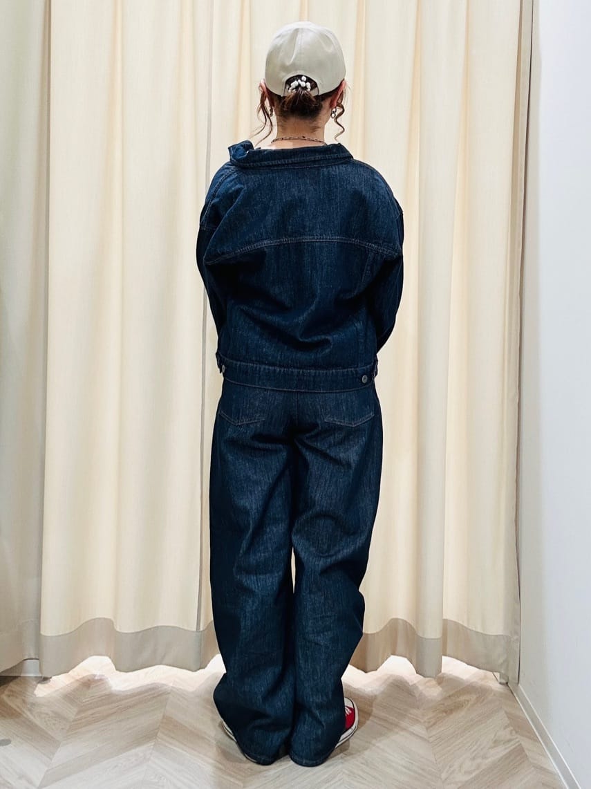 ちはるさんの「SHOO･LA･RUE｜【SHOO・LA・RUE DENIM】羽織るだけでこなれる　オーバーサイズデニムジャケット」を使ったコーディネート