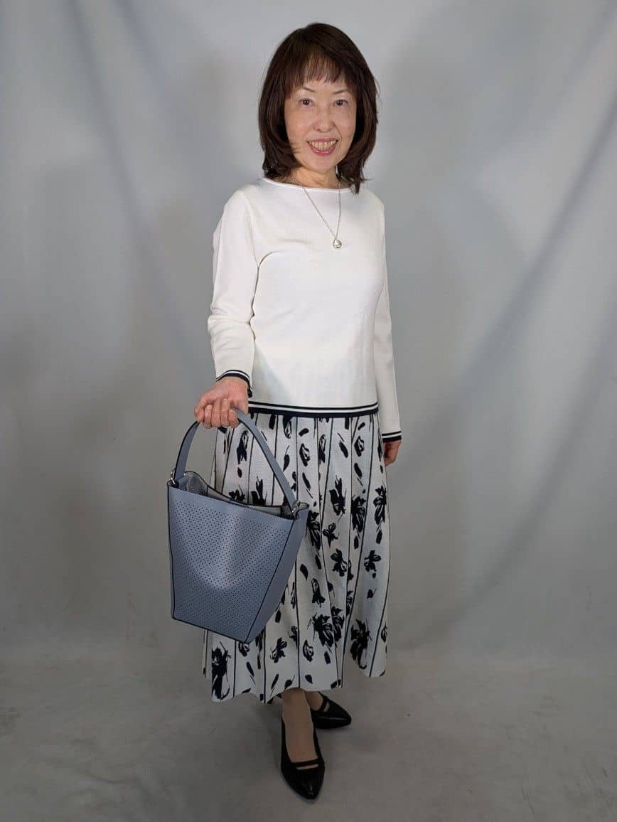 k.kazunoさんの「Reflect｜【セットアップ可】ダブルジャカードニットプルオーバー」を使ったコーディネート