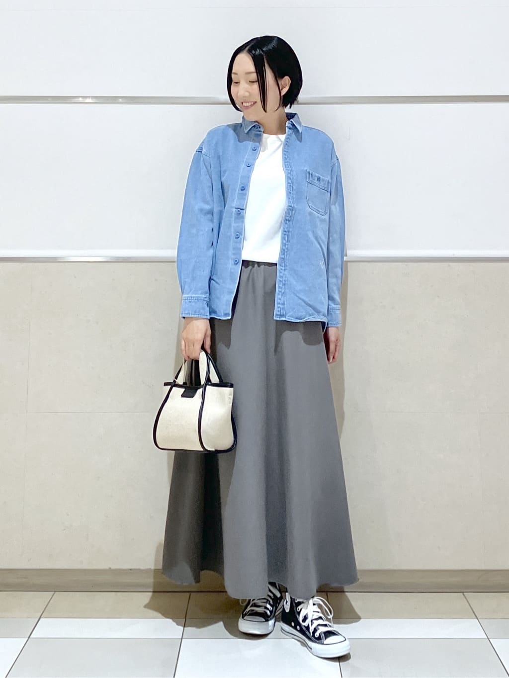 eriko さんの「Dessin｜【ユニセックス/洗える】10OZデニムシャツ」を使ったコーディネート