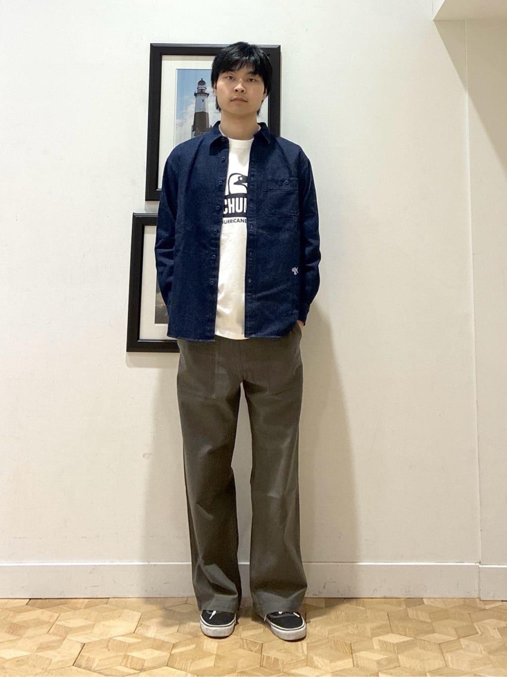 KAZUKIさんの「Dessin｜【ユニセックス/洗える】10OZデニムシャツ」を使ったコーディネート