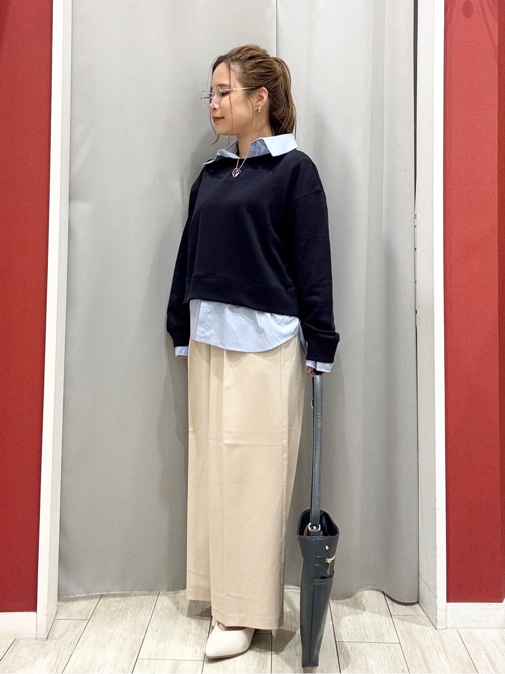 shioさんの「SHOO･LA･RUE｜【8ポケット/ギフトにも】すっきり見えのショルダーバッグ」を使ったコーディネート