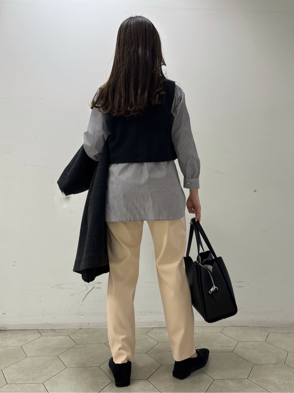 kahoさんの「INDIVI｜【軽量／ウール混】ライトフォルム ロングコート」を使ったコーディネート