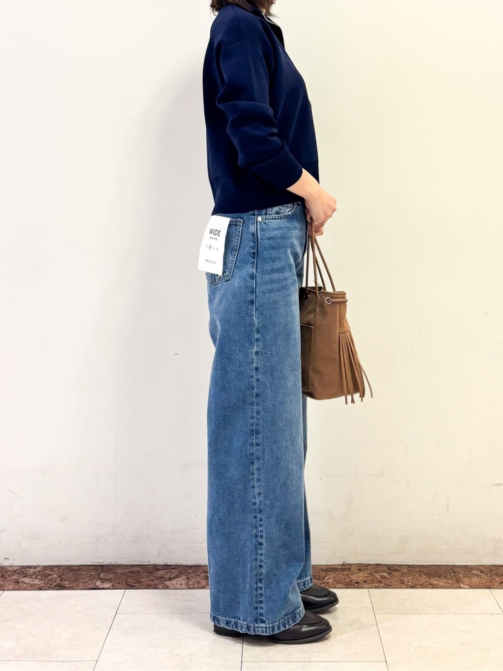 さいとうさんの「OPAQUE.CLIP｜ハーフZIP刺繍ロゴニット【洗濯機OK】」を使ったコーディネート