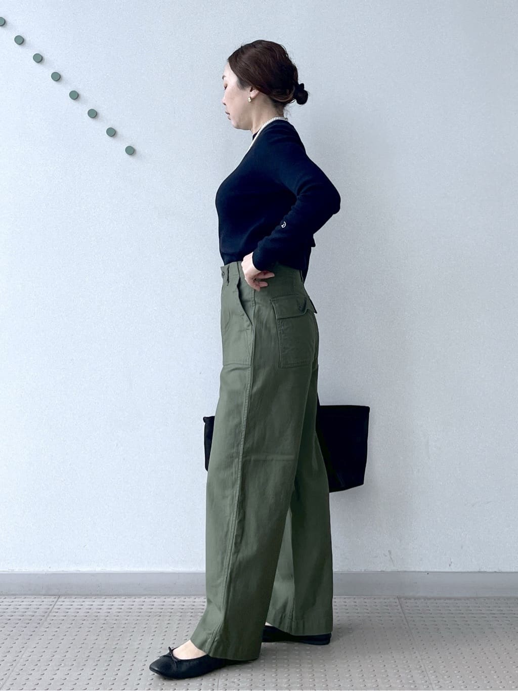 Soeさんの「DRESSTERIOR｜◆【ウォッシャブル】コットンフルニードルニット」を使ったコーディネート