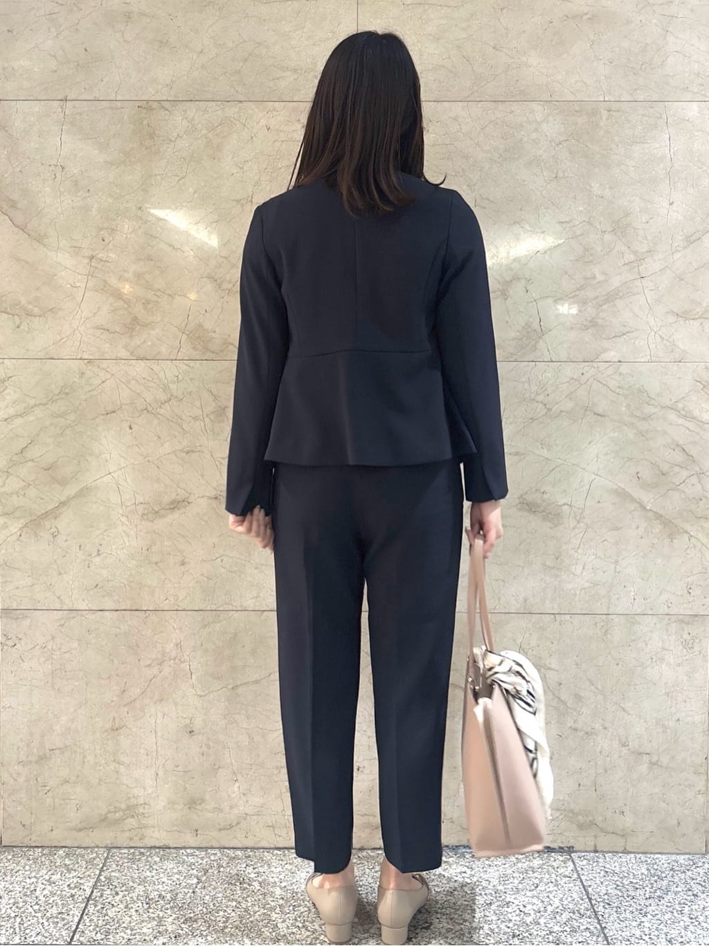 このかさんの「index｜ストレッチノーカラージャケット／セットアップ対応【洗濯機OK／防シワ／イージーアイロン】」を使ったコーディネート