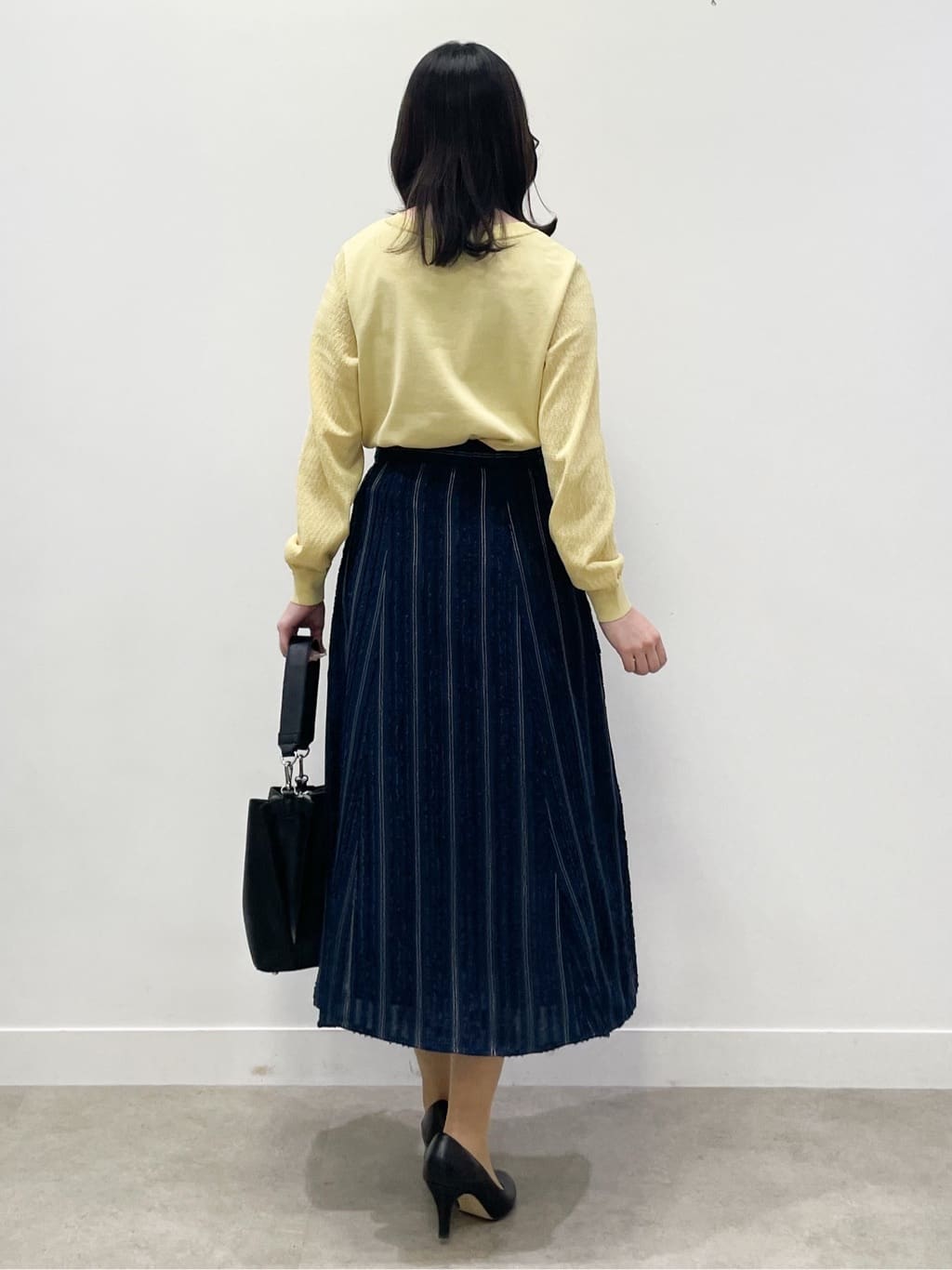 yukariさんの「Reflect｜透かしスリーブデザインハイゲージニット」を使ったコーディネート