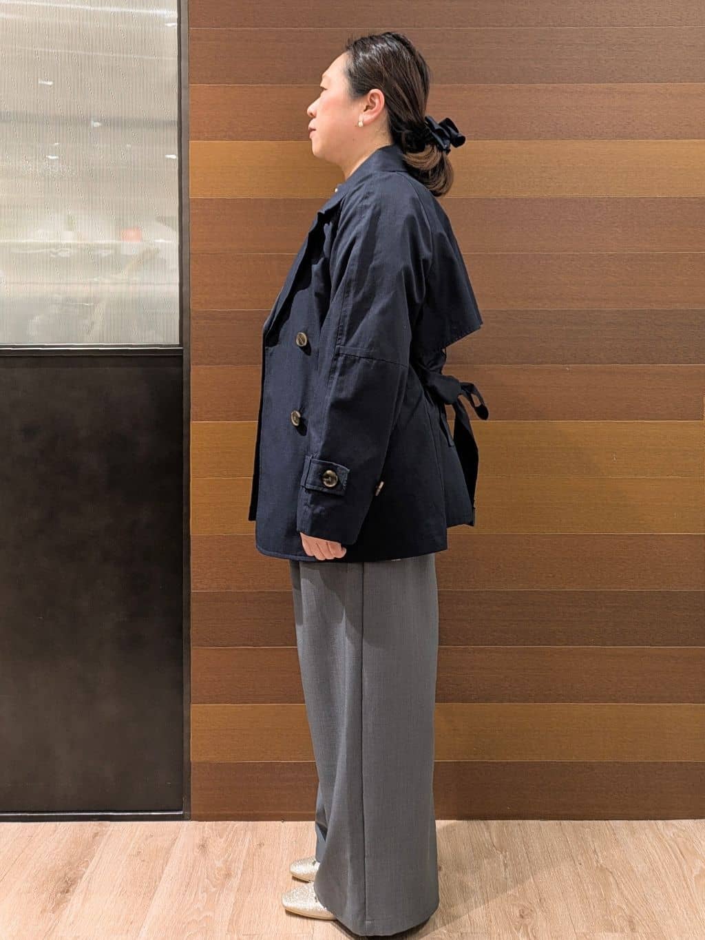 むっちゃんさんの「OPAQUE.CLIP｜ミドルトレンチコート【洗濯機OK】」を使ったコーディネート