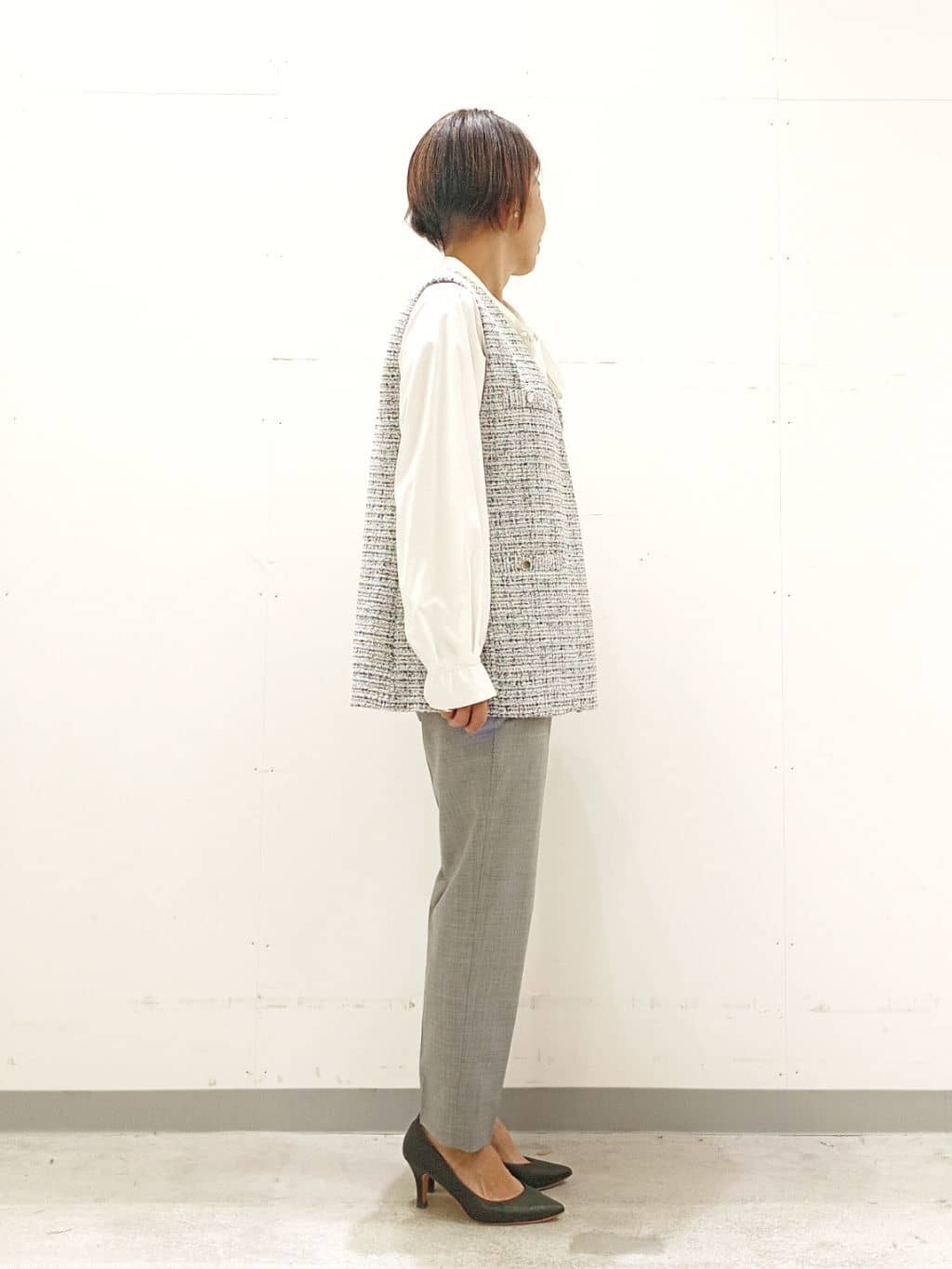 Kさんの「INDIVI｜【洗える／体型カバー】美シルエットニット」を使ったコーディネート