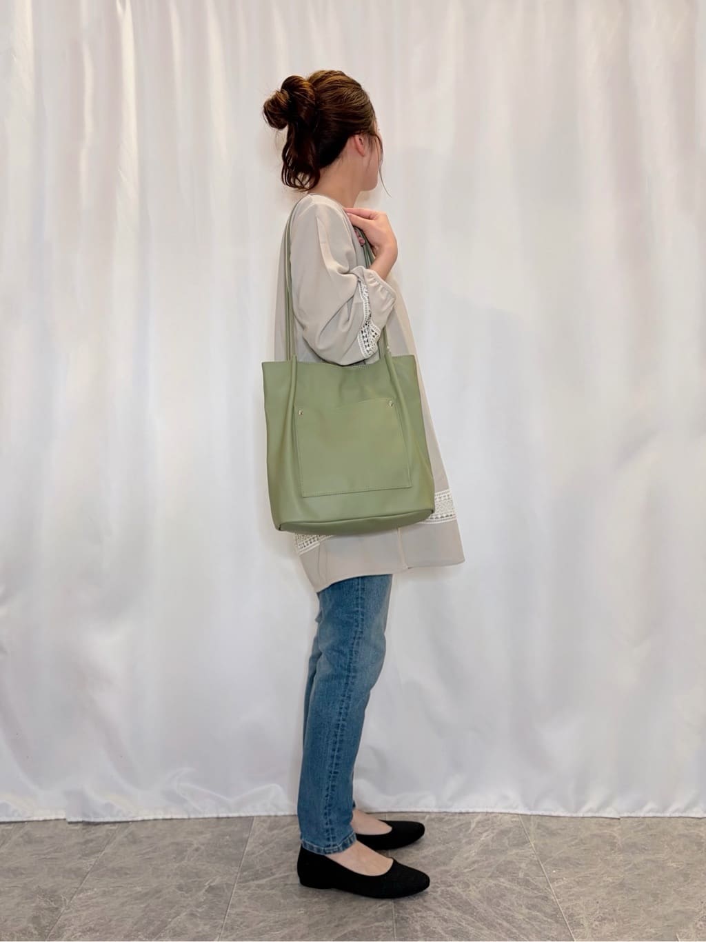 おうめさんの「SHOO･LA･RUE｜【SHOO・LA・RUE DENIM】毎日使いたくなる ストレッチデニムスキニーパンツ」を使ったコーディネート