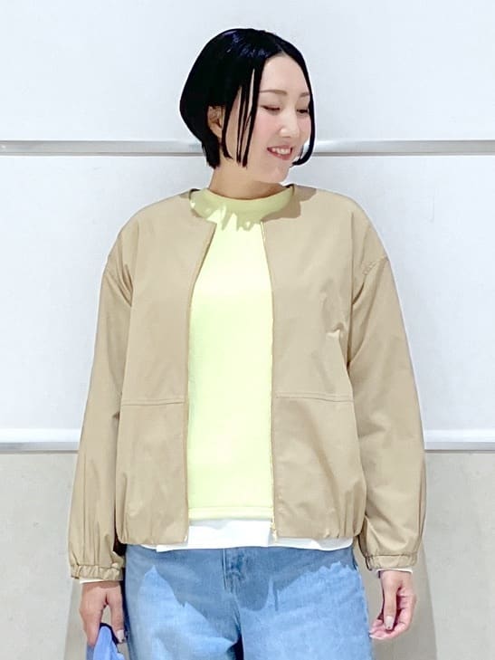 eriko さんの「Dessin｜【前後2WAY/洗える】ドロストリブカットソー」を使ったコーディネート