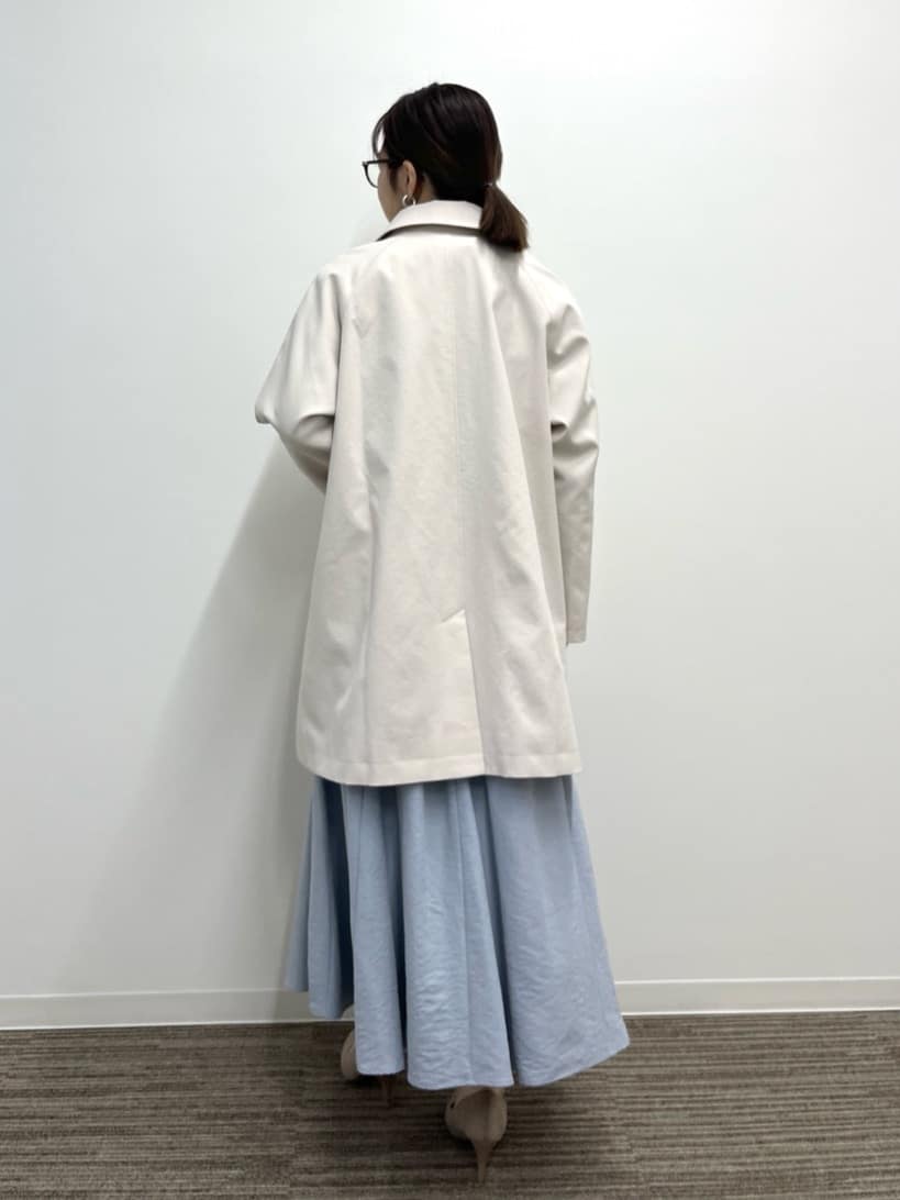 saoriさんの「【撥水／花粉防止／手洗い可】ステンカラーコート」を使ったコーディネート