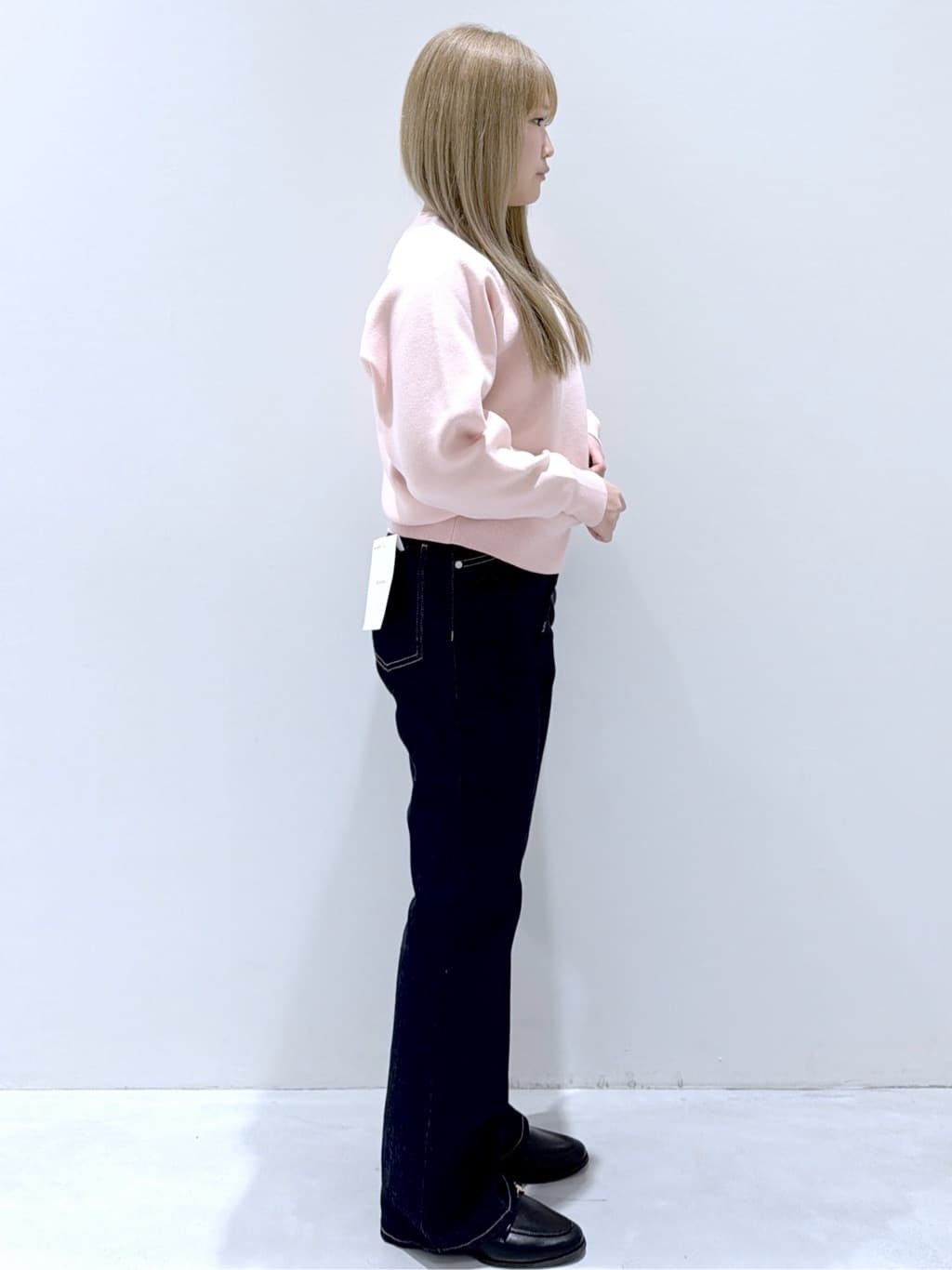 manaさんの「OPAQUE.CLIP｜スウェットライクニット【洗濯機OK】」を使ったコーディネート