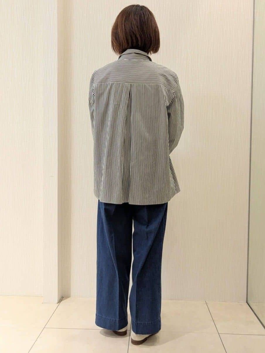 u-macoさんの「UNTITLED｜【ハイネック/レイヤード/重ね着におすすめ】トリコットベロア シアーインナー」を使ったコーディネート