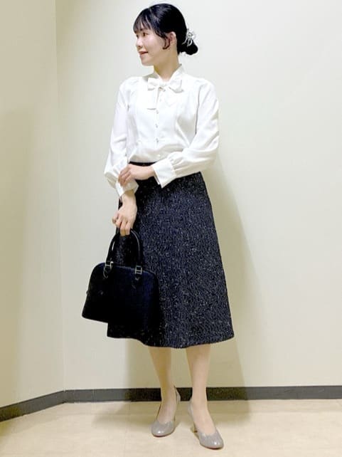  beni_gingerさんの「Reflect｜【レイヤードに◎】ボウタイブラウス」を使ったコーディネート
