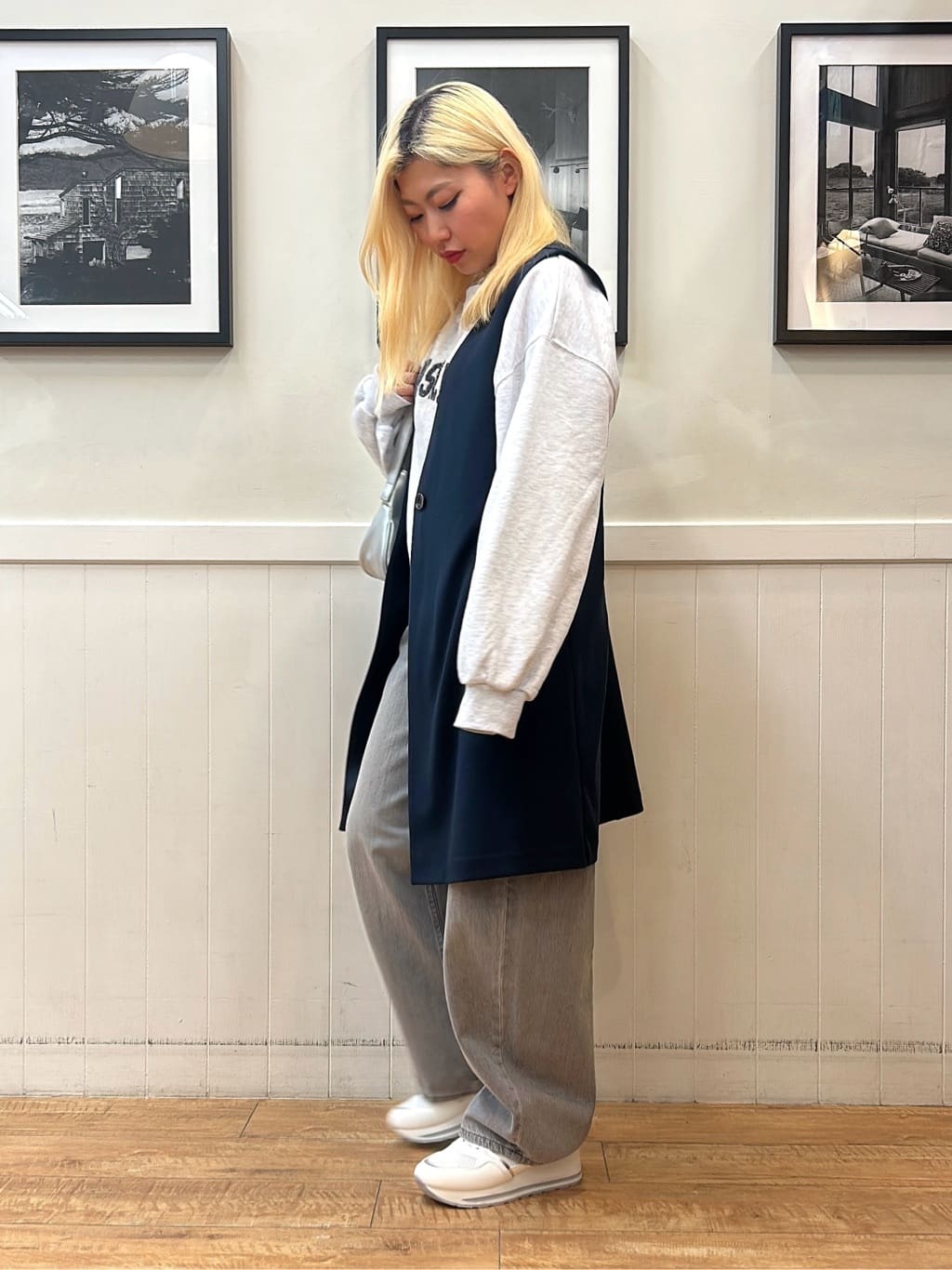 あんこさんの「SHOO･LA･RUE｜【洗濯機可/S-LL】コーデの主役になる ロゴアソート 裏毛スウェット」を使ったコーディネート