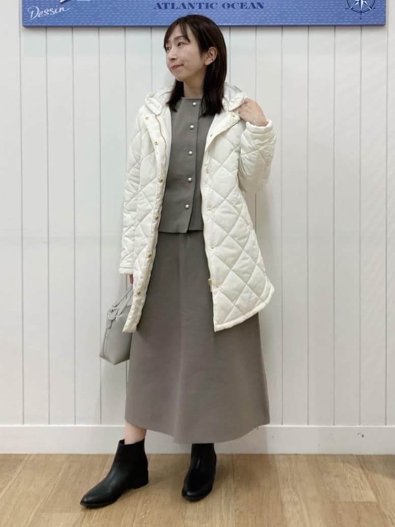 yoshiさんの「Dessin｜【入卒/セレモニー/単品使い2WAY可能】ニットセットアップ」を使ったコーディネート