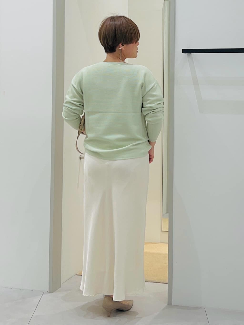 タナさんの「THE SHOP TK｜【S-XLサイズ/選べる6色】どこから見ても美しい ガーターニット/洗濯機OK」を使ったコーディネート