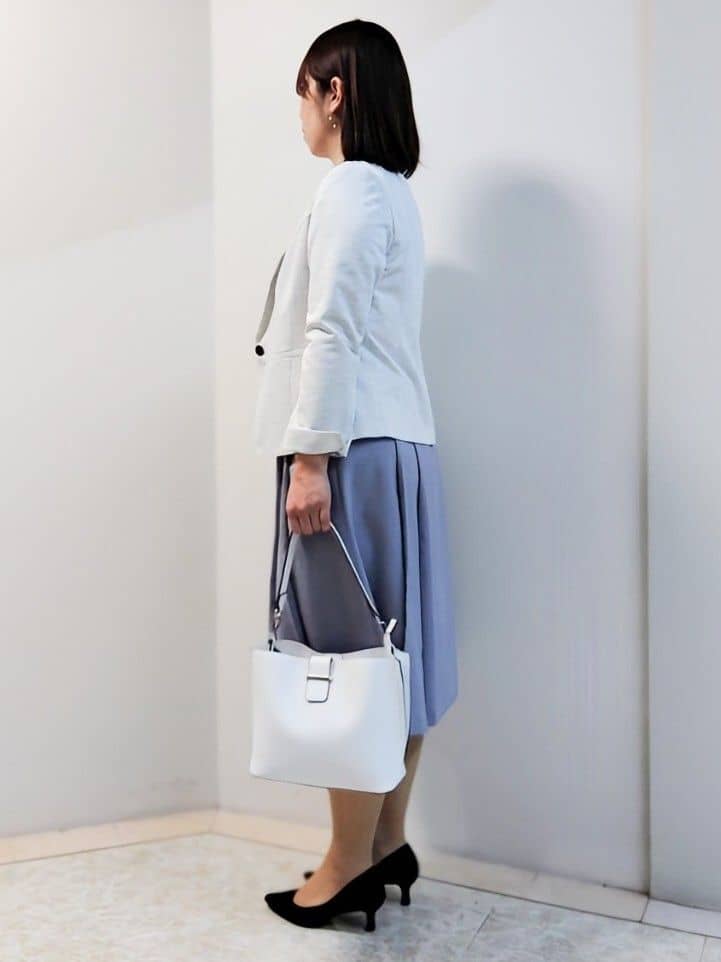 エリさんの「Reflect｜【SS-4Lサイズ／UVカット／接触冷感】匠ジャケット／ベーシックテーラード」を使ったコーディネート