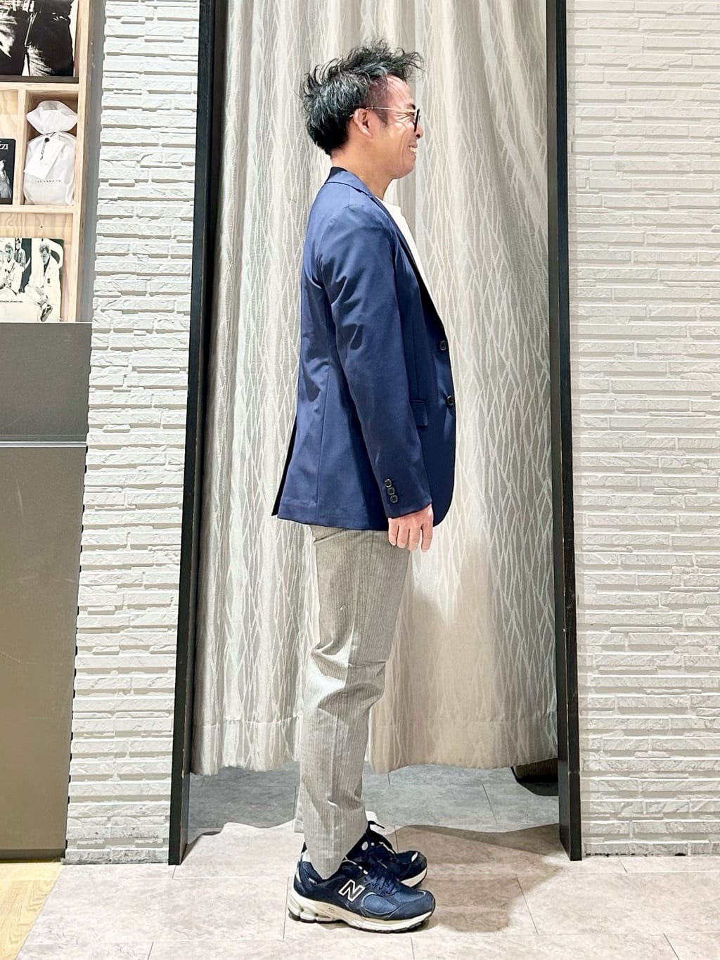 KENJI Iさんの「THE SHOP TK｜CARREMAN/キャリーマン ジャケット セットアップ可／洗濯機OK」を使ったコーディネート