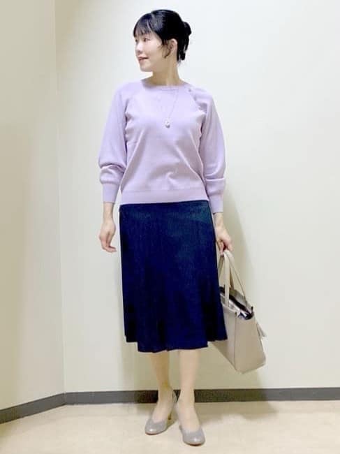  beni_gingerさんの「Reflect｜【ゆったり着られる◎】ラグランスリーブニット」を使ったコーディネート