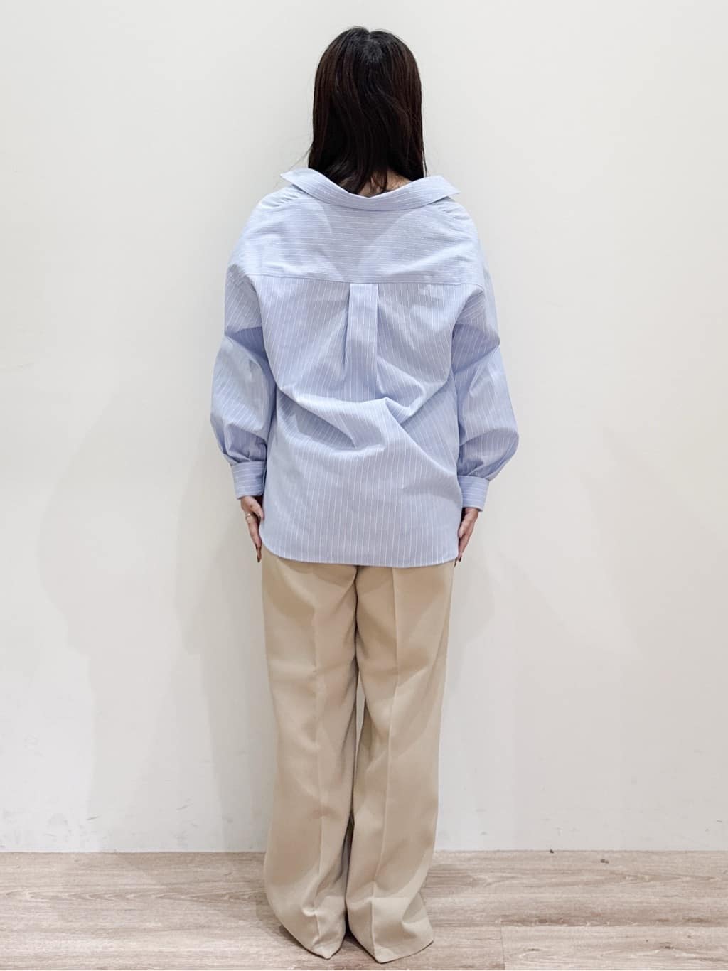 しまじろさんの「OPAQUE.CLIP｜レギュラーカラーシャツ／ストライプアソート【洗濯機OK】」を使ったコーディネート