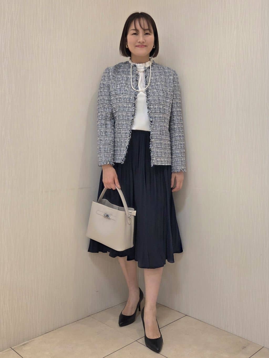 naokoさんの「UNTITLED｜【仕事着/スーツ】ファンシーツイード ジャケット」を使ったコーディネート