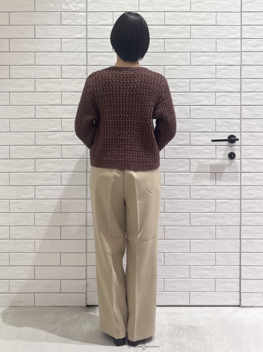 ayumiさんの「OPAQUE.CLIP｜モヘヤタッチケーブル金ボタンカーディガン【洗濯機OK】」を使ったコーディネート