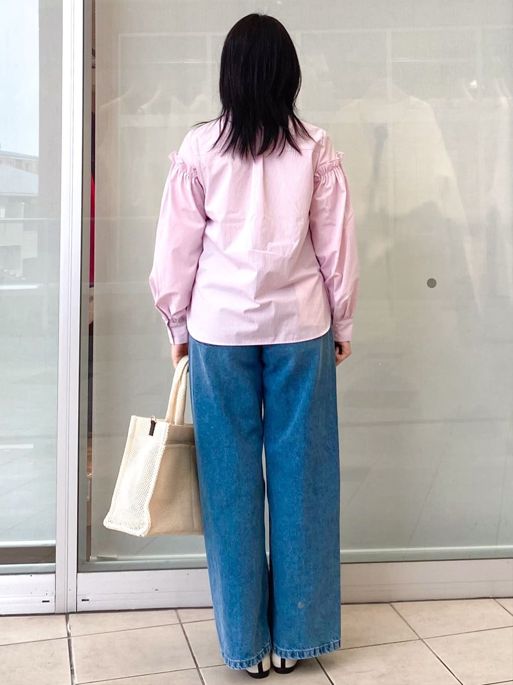 Jeanさんの「OPAQUE.CLIP｜ボリュームスリーブブラウス【洗濯機OK】《5col》」を使ったコーディネート