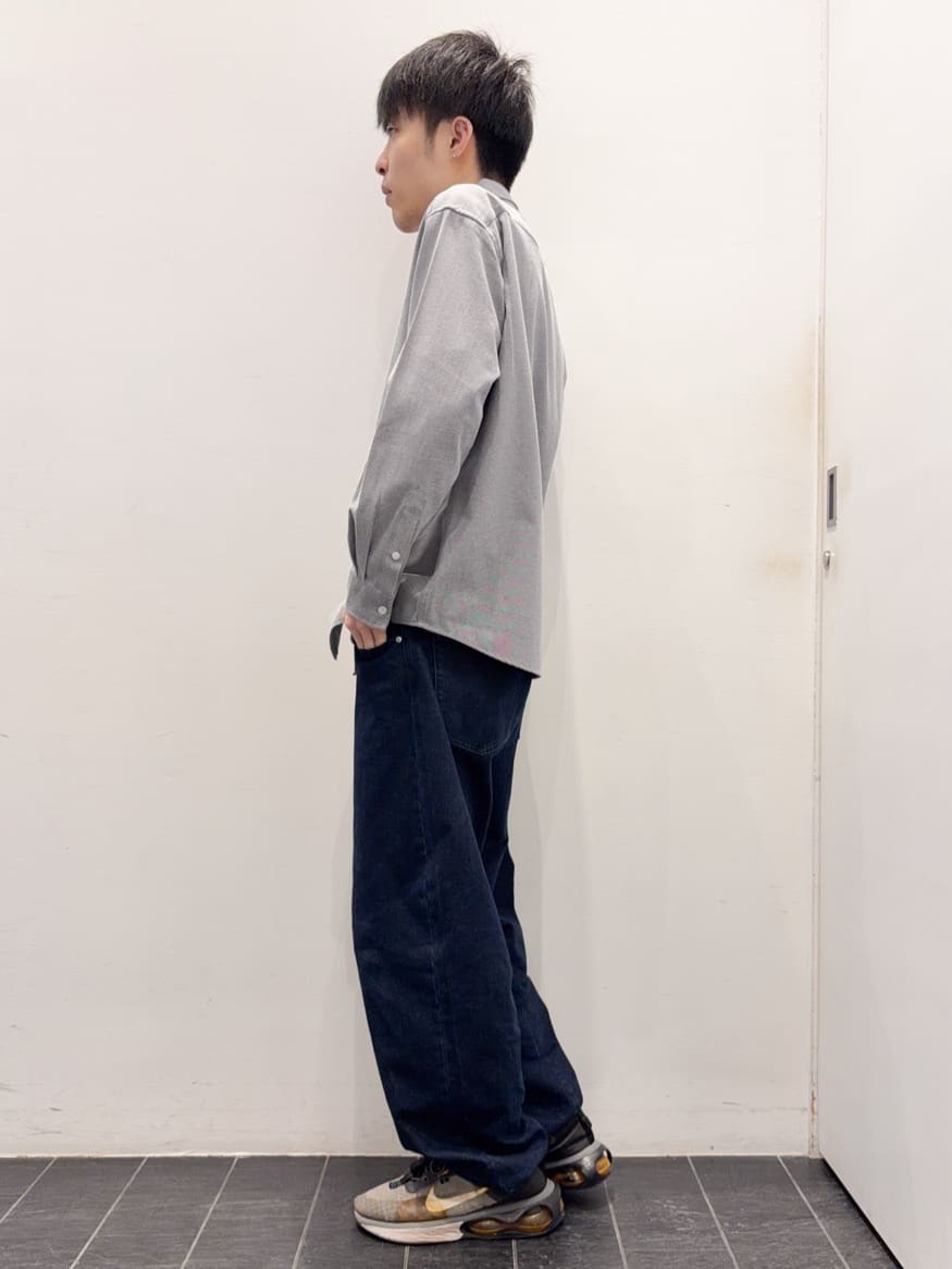 ちびちゃんさんの「THE SHOP TK｜【POLO BCS 別注】 アソート長袖シャツ ストライプ／グレー／デニム」を使ったコーディネート