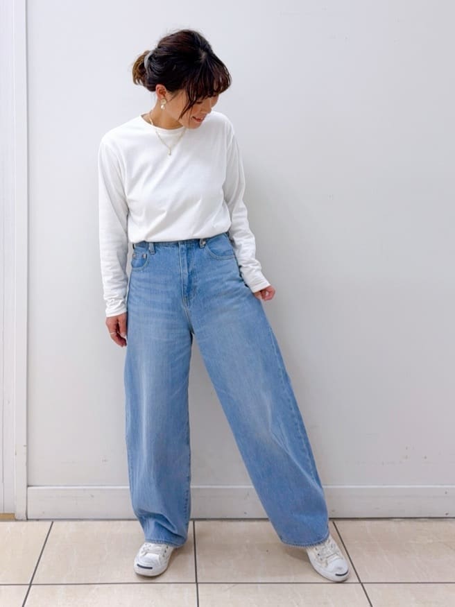 Osawaさんの「Dessin｜ミックスチェーンYラインネックレス」を使ったコーディネート