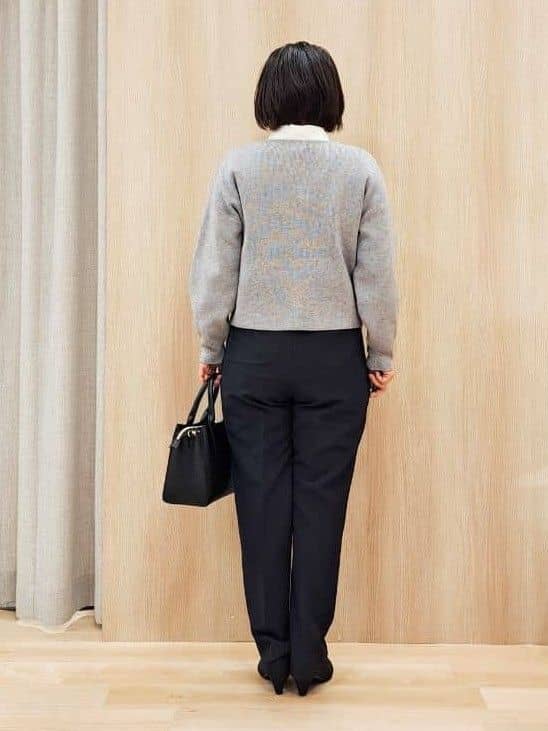ふるさんの「grove｜毎日着たくなる、もちもち畦編みニット」を使ったコーディネート