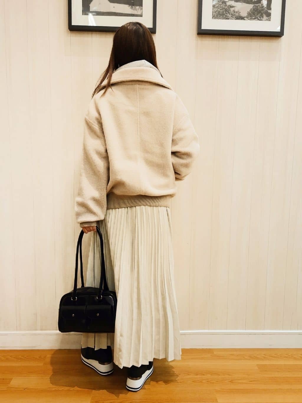 yseさんの「SHOO･LA･RUE｜【S-LL】軽くてふんわりあたたかい スライバージャケット」を使ったコーディネート