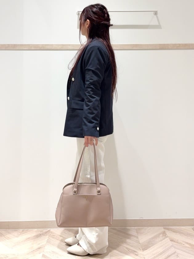 nanaさんの「SHOO･LA･RUE｜【セットアップ可/S-LL/洗濯機可】マニッシュに決まる ダブルブレストジャケット」を使ったコーディネート