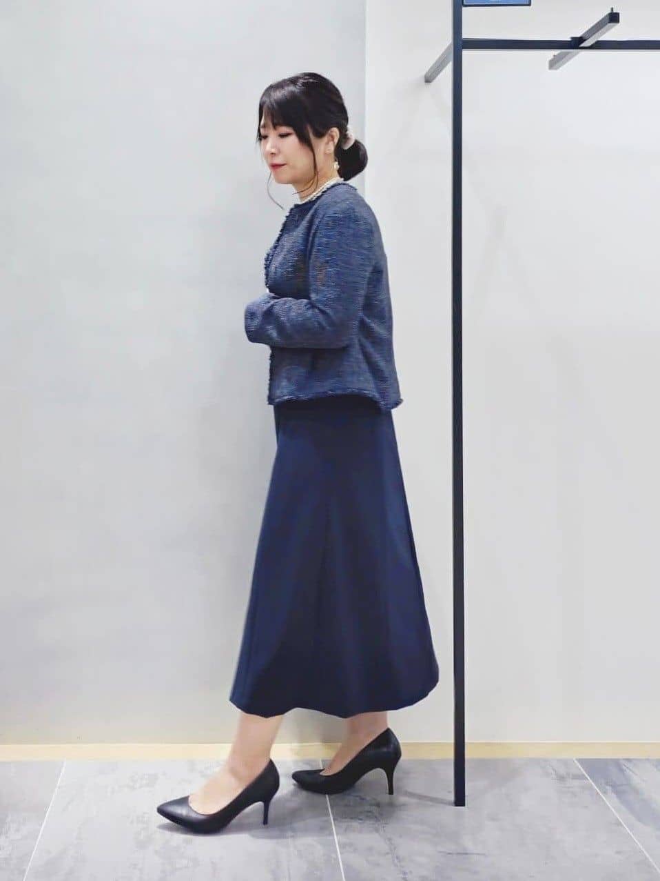 TOMOMIさんの「INDIVI｜◆【合皮／マルチWAY／サブバッグ付】ミニショルダーバッグ」を使ったコーディネート