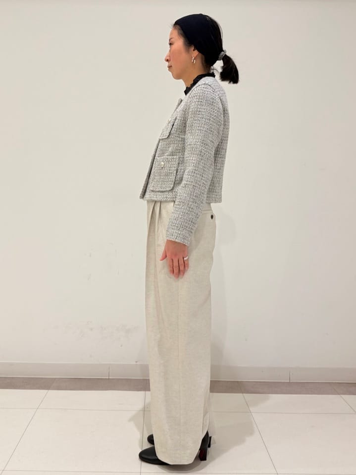 MIYAKAWAさんの「DRESSTERIOR｜【吸水速乾/セットアップ可】リネンブレンドオックス ワイドパンツ」を使ったコーディネート
