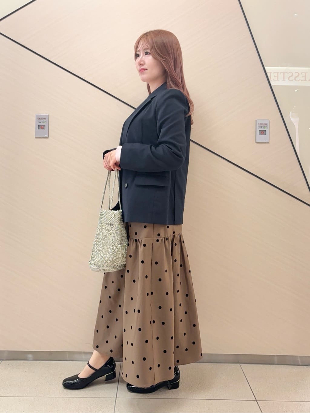 Rinaさんの「DRESSTERIOR｜◆【ウォッシャブル】コットンフルニードルニット」を使ったコーディネート