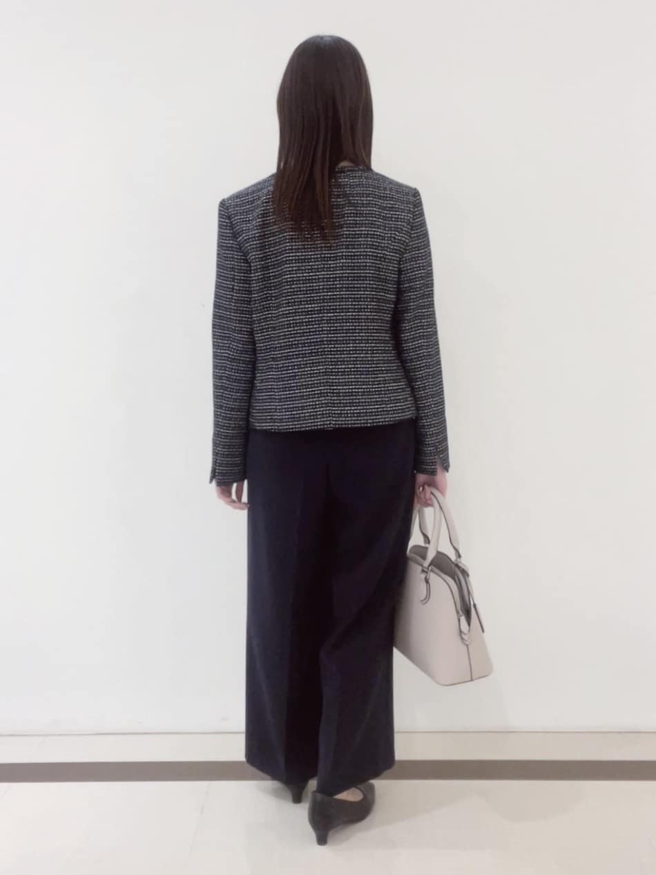 yukaさんの「Reflect｜【SS-4Lサイズ／フォーマル／セットアップ可】ツイードジャケット」を使ったコーディネート